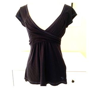 Abercrombie & Fitch navy blue top